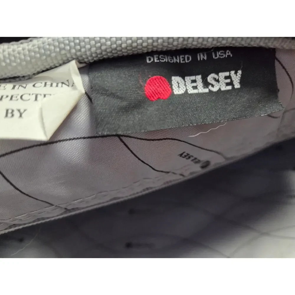 Delsey Rolling Laptop Duffle Briefcase Travel Under Seat Tote Carry On Bag